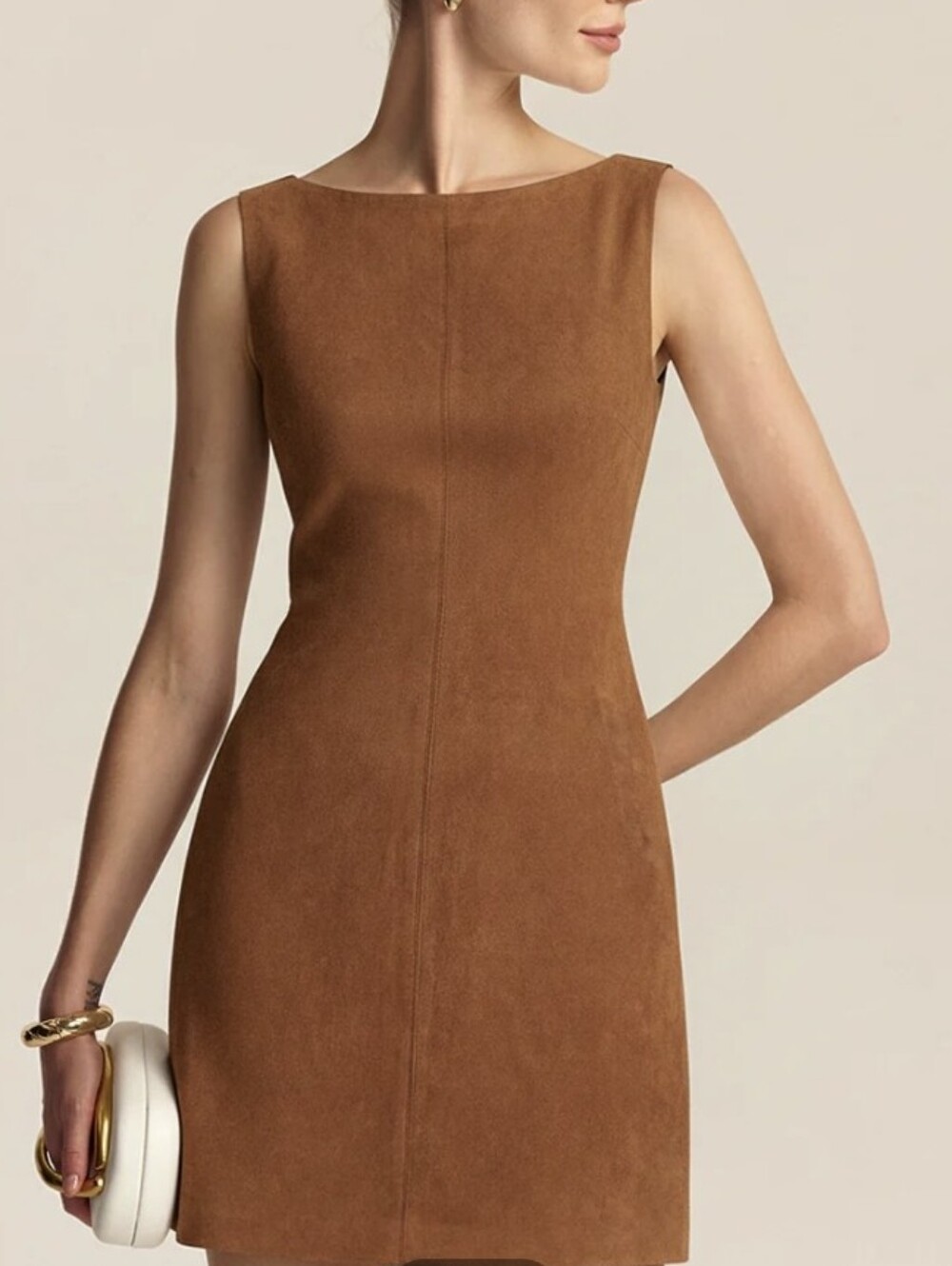 Commense Faux Suede Mini Dress XL NWT